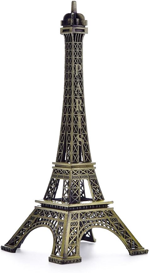 Amazon.com: ESHATO 7 Inch Eiffel Tower Statue Decor Alloy Metal Collectible Figurine Replica Souvenir Room, French Eiffel Tower Party Decoration Table Stand Holder Gift for Cake Topper : Home & Kitchen Eiffel Tower Party Decorations, Drawing Room Table, Room Decor Elegant, Paris Theme Decor, Eiffel Tower Party, Eiffel Tower Decor, Tower Room, Eiffel Tower Decorations, Room Table Decor