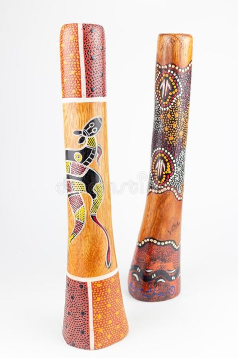 Aboriginal wooden musical instrument named Didgeridoo, Didgeridoo on white background royalty free stock image Australian Instruments, Wooden Musical Instruments, Cultural Traditions, Didgeridoo, Drawing Prompts, Vector Technology, Culture Shock, Drawing Prompt, Musical Instrument