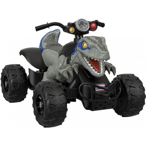 Power Wheels Jurassic World Dino Racer, Green Ride-On ATV for Kids#World, #Dino, #Jurassic Levi Christmas, Coin Sorter, Flight Instruction, Atv Riding, Mattel Shop, Power Wheels, Fisher Price Toys, Newborn Toys, A Dinosaur