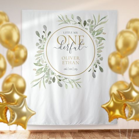 Little Mr ONEderful First Birthday Photo Backdrop What A Onederful Year, A Onederful Year, Onederful Year, Birthday Photo Booth Backdrop, Birthday Photo Backdrop, Little Mr, Birthday Photo Booth, Mr Onederful, Birthday Backdrops