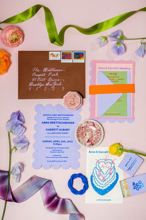 These Designers Injected Bold Color Into Their 1910s Beaux Arts Landmark Wedding Venue in Brooklyn - Over The Moon Wedding Mood, Bold Color, Over The Moon, Wedding Stationary, Bridal Designs, Creative Life, House Boat, Unique Weddings, Bold Colors