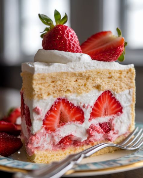 𝗦𝘁𝗿𝗮𝘄𝗯𝗲𝗿𝗿𝘆 𝗦𝗵𝗼𝗿𝘁𝗰𝗮𝗸𝗲 🍓 🛒 Ingredients For the Shortcake: 2 cups all-purpose flour ¼ cup granulated sugar 1 tablespoon baking powder ½ teaspoon salt ½ cup unsalted butter, chilled and cubed ¾ cup heavy cream 1 large egg 1 teaspoon vanilla extract For the Strawberries: 1 lb fresh strawberries, hulled and sliced ¼ cup granulated sugar For the Whipped Cream: 1 cup heavy cream 2 tablespoons powdered sugar 1 teaspoon vanilla extract 👩‍🍳 Instructions 1️⃣ Preheat oven: Preheat your oven to 40... Fresh Strawberries, Fresh Strawberry, Granulated Sugar, Heavy Cream, Powdered Sugar, Strawberry Shortcake, Unsalted Butter, 2 Cups, Purpose Flour