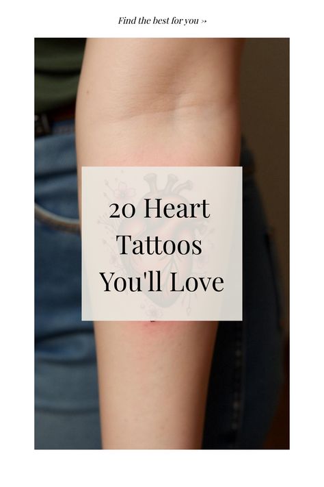 20 Heart Tattoos You'll Love Love Is The Answer Tattoo, I Love You More Tattoo, Romantic Tattoo Ideas, Finger Heart Tattoo, Minimalist Heart Tattoo, 3 Hearts Tattoo, Xoxo Tattoo, Small Heart Tattoo, Rooted In Love