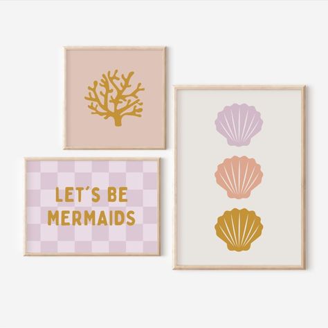 Penelope Bedroom, Active Playroom, Sea Kids Room, Play Wall, Sea Nursery, Mermaid Bedroom, Mermaid Nursery, Mermaid Room, Mermaid Wall Art