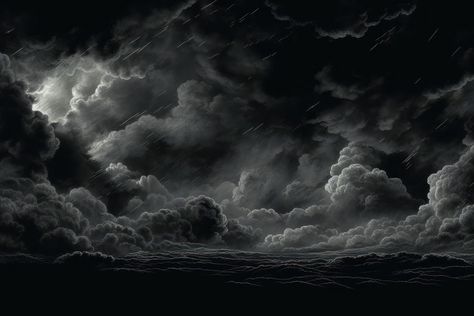 Clouds thunderstorm nature black.  | premium image by rawpixel.com / Sasi Dark Clouds Background, Storm Sky, Thunderstorm Clouds, Clouds Background, Girl Korean, Dark Clouds, Storm Clouds, Black Background, Black Backgrounds