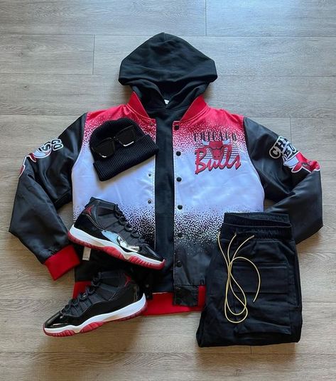 Outfits Guys, Air Jordan Outfit, Chris Brown Style, Summer Swag Outfits, Jordan Fits, Sports Outfits, Stud Fashion, Casual Outfits For Teens, Chicago Sports