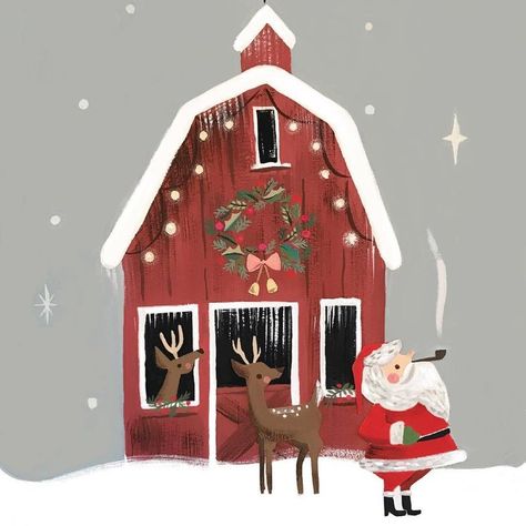 594 Me gusta, 3 comentarios - Jennifer Nelson Artists (@jennifer_nelson_artists) en Instagram: "Merrie happies! @zippyboro @zippboro⠀ .⠀ .⠀ .⠀ #illustratorsoninstagram #womenwhodraw #Art…" Illustration Noel, Christmas Night, Noel Christmas, Merry Little Christmas, Christmas Mood, Christmas Illustration, Holiday Art, Christmas Love, Christmas Aesthetic