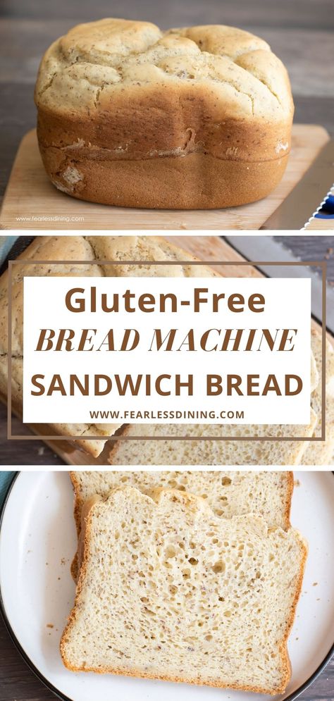 Gluten Free Bread Maker, Gluten Free Sandwich, Bread Machine Bread, Easy Bread Machine Recipes, Gluten Free Bread Machine, Homemade Gluten Free Bread, Gluten Free Sandwich Bread, Sandwich Rolls, Best Gluten Free Bread