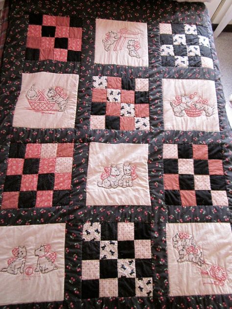 Quilts With Embroidered Blocks Squares, Embroidery Squares Quilt, Embroidered Squares Quilt, Quilt With Embroidered Blocks, Quilts With Embroidered Blocks, Embroidered Quilt Blocks, Quilting Hoops, Quilt Squares, Embroidered Designs