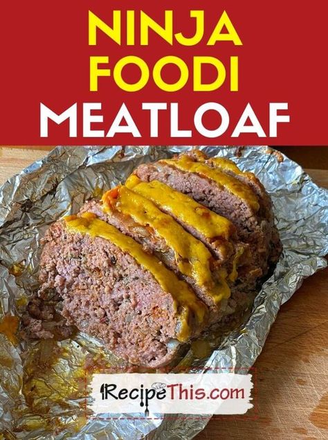 Ninja Foodi Meatloaf. Learn how to cook a delicious meatloaf in the Ninja Foodi. This flavoursome meatloaf uses both the Ninja pressure cooker and the Ninja air fryer. Ninja Foodi Recipes For Beginners, Ninja Foodi Meatloaf, Meatloaf Cook Time, Veal Meatloaf, Barbecue Pulled Pork Recipe, Ninja Foodi Recipes, Pork Meatloaf, Sleeve Recipes, Ninja Cooking System Recipes