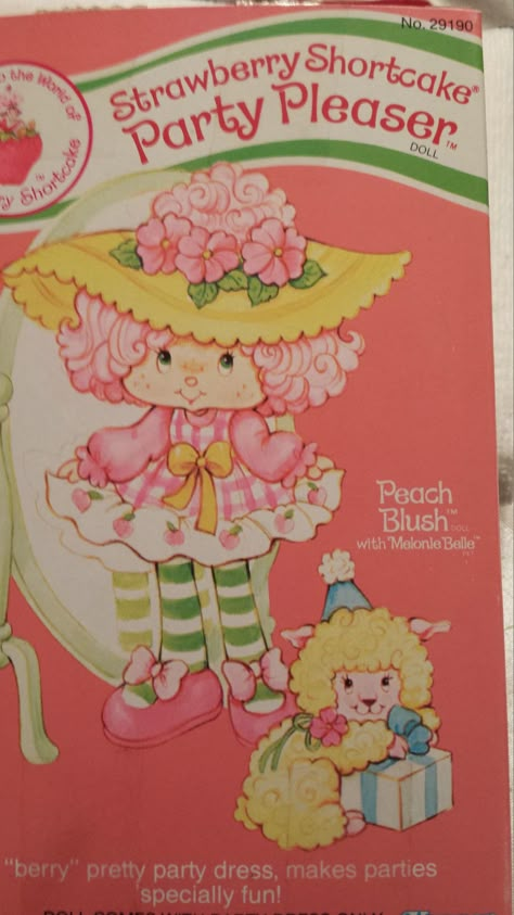 http://www.ebay.com/itm/Strawberry-Shortcake-PEACH-BLUSH-PARTY-PLEASER-w-pet-Melonie-Belle-1983-Kenner-/301532693084?pt=LH_DefaultDomain_0&hash=item4634bfc25c Strawberry Shortcake Themed Birthday, Cherry Cuddler, Huckleberry Pie, Crepe Suzette, Strawberry Shortcake And Friends, Berry Shortcake, Strawberry Shortcake Friends, Strawberry Shortcake Cake, Strawberry Shortcake Cartoon