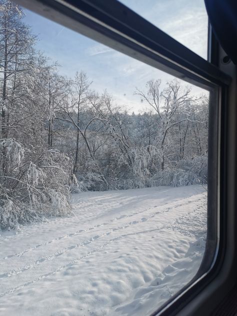 winter aesthetic, train rides, winter in Europe, snowy landscape Train Winter Aesthetic, Inside Train Aesthetic, Train Ride Aesthetic, Train In Snow, Snow Train, Winter In Europe, Aesthetic Train, Christmas Moodboard, Winter Train