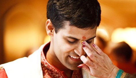 Tilak:  In this ceremony, the bride’s family member applies a pinch of red vermilion mixed with some rice grains on the groom’s forehead #Wedding #Ritual #Weddingplz #Wedding #Bride #Groom #love #Fashion #IndianWedding  #Beautiful #Style