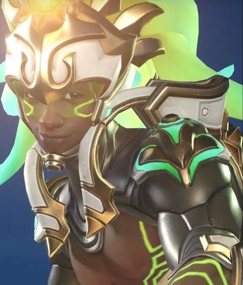 Overwatch, Skin, Stars, Green, Hair