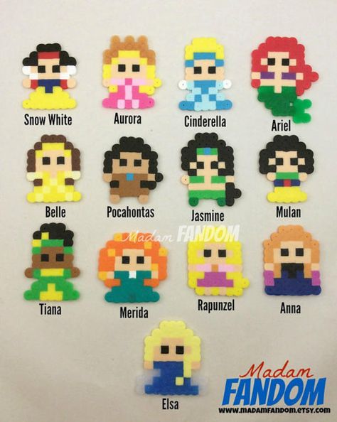 See more 'Bead Art' images on Know Your Meme! Disney Princess Party Favors, Hamma Beads Ideas, Easy Perler Bead Patterns, Princess Party Favors, Melty Bead Patterns, Easy Perler Beads Ideas, Hama Beads Design, 8bit Art, Diy Perler Bead Crafts