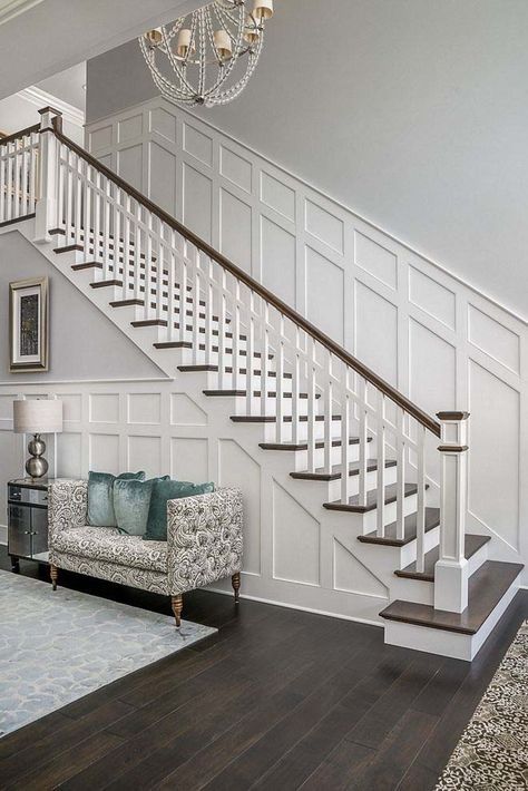 Home Decor Ideas & Design, DIY Projects, Gardening and Landscaping! All the decorating ideas and tips you need to make your home the perfect place! درج السلم, Staircase Remodel, Staircase Makeover, Stair Remodel, Stair Case, Lan Can, House Stairs, Decor Minimalist, Staircase Design