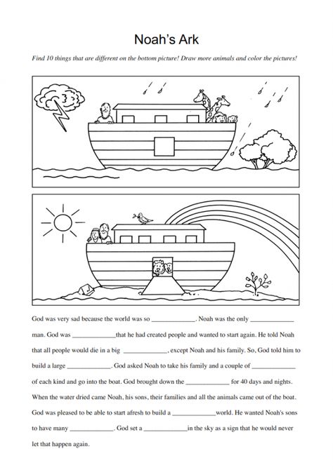 Aim to learn the key points of the story — Children's Ministry Noah's Ark Story, Bible Worksheets, Trust In God, Noah S Ark, Evil People, The Ark, How He Loves Us, Noah's Ark, Noahs Ark