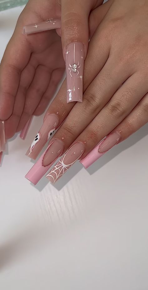 November Coffin Nail Ideas, Long Simple Nails, Tapered Square Nails Short, Nails Tapered Square, Tapered Square Nails, Long Acrylic Nail Designs, Square Nail Designs, Tapered Square, Acrylic Nails Coffin Pink