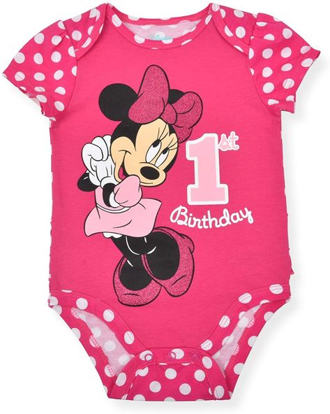 Carters Baby Clothes, Minnie Mouse First Birthday, Minnie Mouse Toys, Minnie Mouse Shoes, Birthday Bodysuit, Minnie Mouse 1st Birthday, Disney Baby Clothes, Baby Minnie Mouse, Minnie Mouse Girl