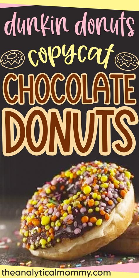 Dunkin Doughnuts Recipe, Dunkin Donuts Copycat Recipes, Shipley Donut Copycat Recipe, Dunkin Donuts Recipe, Chocolate Glazed Donuts Recipe, Chocolate Donut Recipe, Donuts Glazed, Yeast Donuts, Fried Donuts