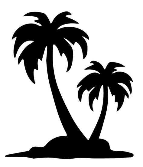 Palm Tree Drawing, Beach Silhouette, Palm Tree Silhouette, Afrique Art, Palm Trees Beach, Image Svg, Scroll Saw Patterns, Tree Silhouette, Silhouette Art