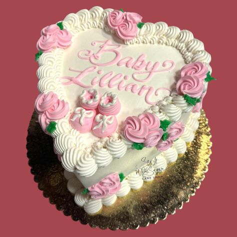 Baby shower heart cake #heart #heartcake #baby #sayitwithsugar #sayitwithsugarcakeshop #birthdaycake #cake #dallascakes #dfwcakes #dallas #texas #discoverwylie #downtownwylie #wylie #bakery #wyliebakery #cakesofinstagram #edible #shoplocal #historicdowntownwylie #shopwylie Cake Heart, Heart Cake, Cake Shop, Dallas Texas, Dallas, Birthday Cake, Texas, Baby Shower, Shower