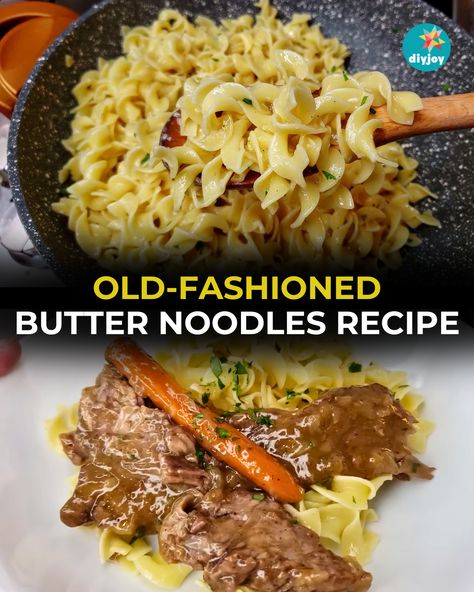 Best Buttered Noodles Recipe, Butter Noodle Recipe, Butter Noodles Recipe, Hamburger Recipes Easy, Buttered Noodles Recipe, Cornbread Muffins Recipe, Butter Noodles, Bacon Chili, Slushie Recipe