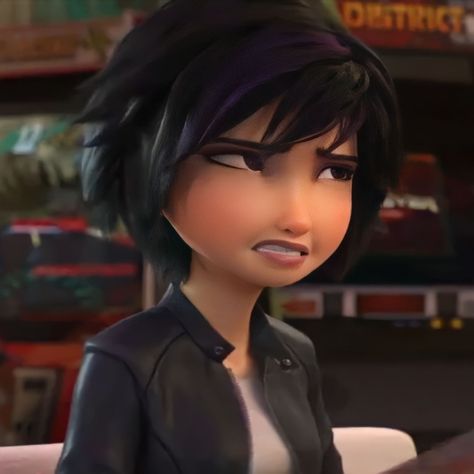 Gogo Big Hero 6 Pfp, Gogo Big Hero 6 Icon, Gogo Tomago Icon, Go Go Big Hero 6, Emo Cartoon Characters, Gogo Big Hero 6, Emo Characters, Gogo Tomago, Scott Pilgrim Comic