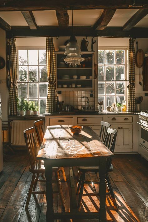 Early American Farmhouse Decor, Classic Farmhouse Style, Country House Kitchen Ideas, Rustic Farmhouse Aesthetic, Old Fashioned Home Decor, Dark Academia Farmhouse, Old Style Farmhouse, Old Style Homes, Victorian Farmhouse Decor