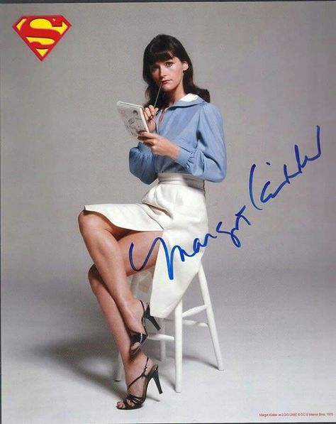 Birthday star Margor Kidder is best known for her role as Lois Lane in four Superman movies opposite Christopher Reeve, beginning with Superman in 1978.  Margot is 68 years old today. Superman 1978, Superman Film, Erica Durance, Superman Movies, Adventures Of Superman, Lois Lane, Clark Kent, Smallville, Great Legs