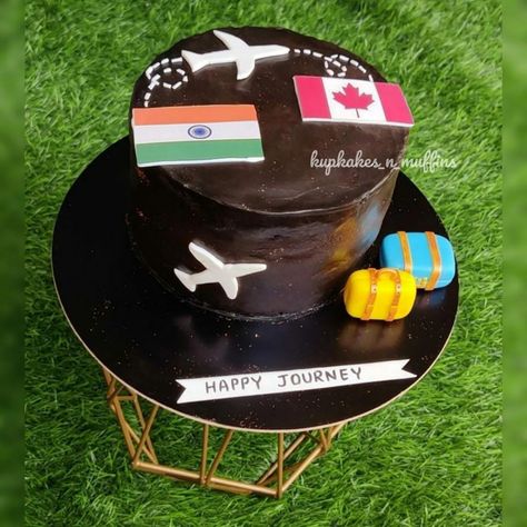 Happy Journey Cake, Journey Cake, Happy Journey, Make Up Cake, Cake Designs, Fondant, Muffins, Cake, Quick Saves