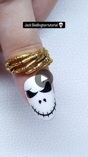 147K views · 4.3K reactions | By @thevisionnailsofveronique 💀Easy Jack Nightmare before Christmas Nails, Step by Step Tutorial Jack Skellington Nail Tutorial 

#jackskellingtonnails #jackskellingtonnailart #halloweennails #nightmarebeforechristmasnails #halloweennailtutorial #spookynails #jackskellingtonmanicure #nailartinspo #nailsofinstagram #halloweenmanicure #jackskellingtondesign #nailartdaily #spookynailart #chichalloweennails #jackskellingtonnaildesign #eleganthalloweennails #nailtutorialvideo #halloweennailartideas #gothicnails #nailartideas #seasonalnails #halloweennailtrends #nightmarebeforechristmasnailart #nailfashion #manicureinspo #jackskellingtoninspo #halloweennailinspo | Пошаговые уроки маникюра Christmas Nails Step By Step, Nails Step By Step, Before Christmas Nails, Nightmare Before Christmas Nails, Jack Nightmare Before Christmas, Nail Tutorial Videos, Halloween Manicure, Danny Elfman, Gothic Nails