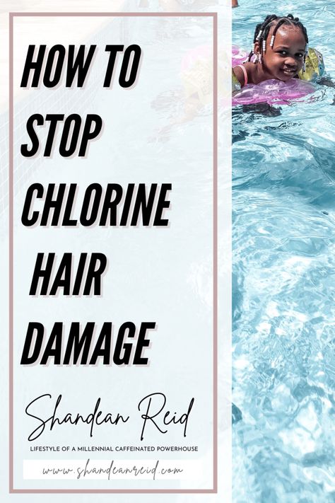 Chlorine Hair Damage: What I Didn’t Know as a Mom - Shandean Reid Chlorine Damaged Hair, Chlorine Hair, Have A Shower, Swim Caps, Swim Lessons, Leave In Conditioner, Friends Mom, Black Kids, Dry Hair