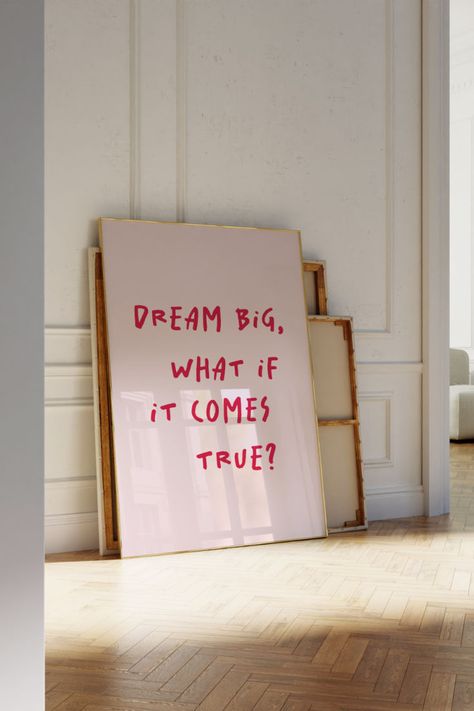 🌈 Our "Dream Big" poster is a daily reminder to chase your dreams, take risks, and embrace the unknown. With its uplifting message, and vibrant colors that energize your space this digital wall poster is the perfect addition to your personal space, inspiring you to reach for the stars.🌈 Dream Big Poster, Inspirational Quote Art, Motivational Wall Decor, Digital Download Artwork, Aspirational Poster, Believe in Yourself, Positive Affirmation Print, Goal Setting Art, Self-Improvement Decor Mindfulness Art, Motivational Wall Decor, Coastal Cowgirl, Dream Big