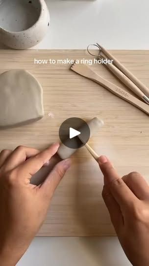 276K views · 1.7K reactions | how to make a dope ring holder 💍 a super easy clay diy to make jewellery storage cool again 🔥 not to mention a great gift idea 👀 #diyringholder #clay #pottery #athomepottery #diyclayinspo #howtoclay #diyclayideas #clayinspo #potteryinspo #handmadeceramics  #easyclaydiy#potterykit #diygiftideas #diygifts #crockd | Crockd Ring Holder Diy, Make Jewellery, Jewellery Storage, Diy Clay, Clay Pottery, Ring Holder, Handmade Ceramics, Diy Gifts, Super Easy