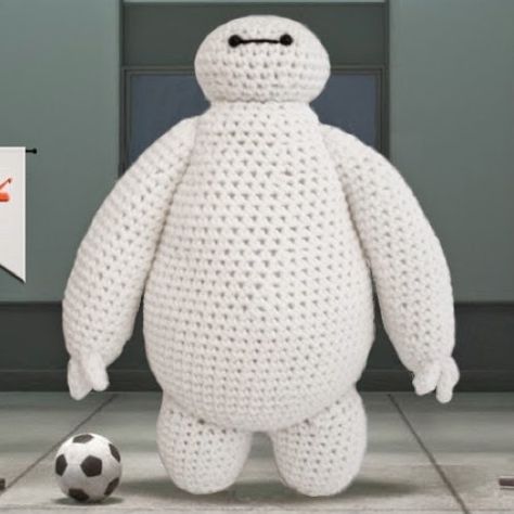 Patronesamigurumi.org es el mayor banco de patrones amigurumi en español. Haz click y descubre los mejores patrones de la red! Baymax Big Hero 6, Crochet Disney, Crochet Amigurumi Free Patterns, Crochet Amigurumi Free, Baymax, Hero 6, Big Hero 6, Crochet Slippers, Amigurumi Free Pattern