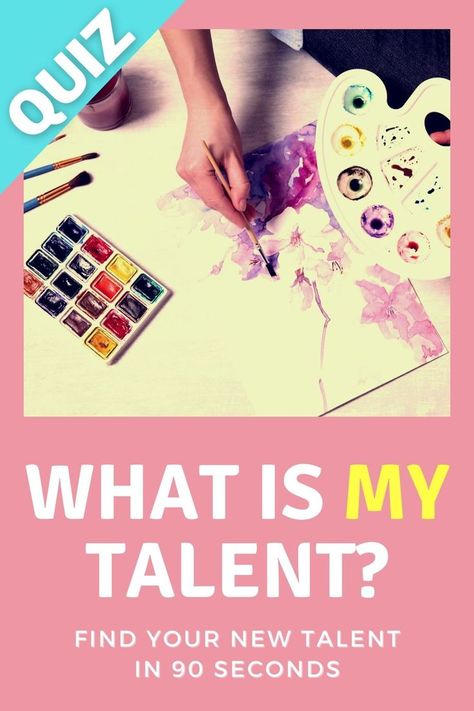 Cool Talents To Learn, What Hobby Am I, Talents List, Talents To Learn, Art Quiz, Youtube Names, Color Quiz, Hidden Talents, Quiz Design