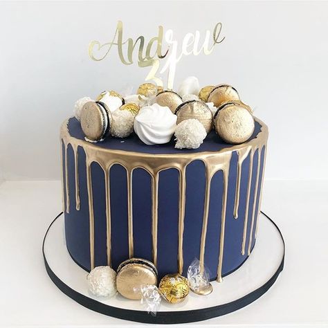 Rodjendanske Torte, 15th Birthday Cakes, Ice Cream Birthday Cake, 70th Birthday Cake, Special Birthday Cakes, Dad Birthday Cakes, Gold Birthday Cake, Gold Drip, Birthday Cake For Him