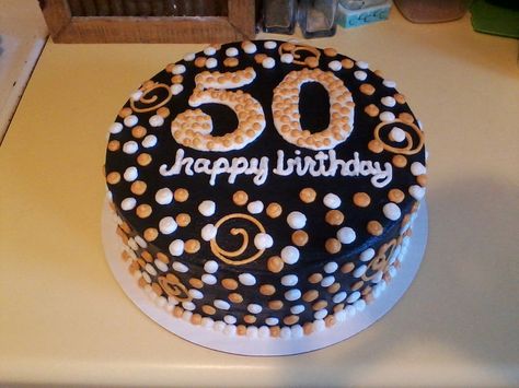 50 Years Birthday Cake, Dinner Party Decorations Table, 15 Cakes, 50th Birthday Cakes For Men, Mary Cake, Get Together Ideas, Surprise 50th Birthday Party, Surprise 50th, 50th Cake