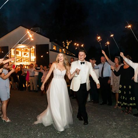 ✨ A perfect ending to a perfect night! ✨ Surrounded by their favorite people, this couple lit up the night with love, laughter, and a sparkler exit to remember. 🥂 Sparkler Exit, Perfect Night, Light Up, With Love, Quick Saves