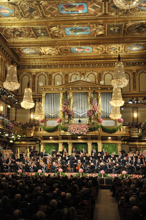 GREAT PERFORMANCES: The New Year’s Celebration 2013 Ch. 5.1: Tuesday 1/1 8:30pm Stage and screen legend Julie Andrews returns for the fourth time to host the festive annual New Year’s celebration with the Vienna Philharmonic, under the direction of Franz Welser-Möst from Vienna’s Musikverein. http://www.pbs.org/wnet/gperf/episodes/from-vienna-the-new-year%E2%80%99s-celebration-2013/about-the-concert/1478/ Vienna Orchestra, Deauville France, Travel Austria, New Year Concert, Vienna Philharmonic, Auld Lang Syne, Empire Chandelier, Julie Andrews, European Destinations