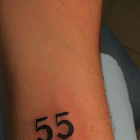 𝐀𝐟𝐫𝐨𝐝𝐢𝐭𝐚 on Instagram: "#55 #numberstattoo #tattoo2me #tattoo #tattooideas" 55 Tattoo Number, 55 Tattoo, Tattoo Number, Number Tattoos, Tattoos, On Instagram, Quick Saves, Instagram