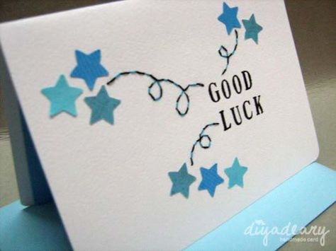 Raimi's Orders! | Diyadeary Good Luck Cards Handmade New Job, Good Luck Cards Diy, Good Luck Cards Handmade Exams, Good Luck Card Ideas, Good Luck Cards Handmade, Farewell Greeting Cards, Good Luck For Exams, Diy Gift For Bff, Rubber Stamping Cards