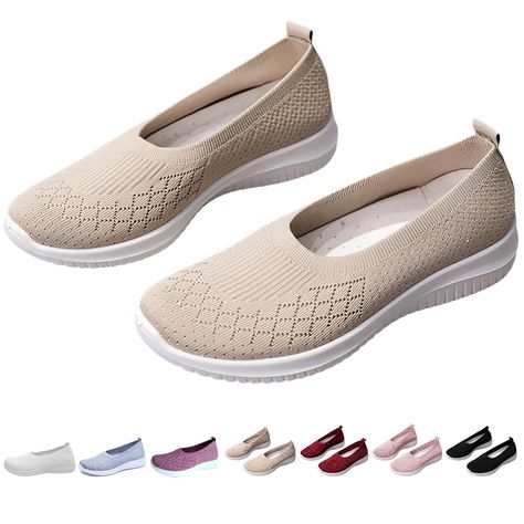 PRICES MAY VARY. 💘👞【 Comfortable Shoes for Women 】 Women slip on walking shoes feature a highly elastic and skin-friendly knitted mesh upper for bringing ultimate comfort to the feet. Breathable and comfortable mesh keep your feet fresh all day. 💘👞【 Slip on Sneaker with Arch Support for Women 】 The arch support insole of these slip on sneakers helps to stabilize and support the foot, reducing stress on the feet, ankles, knees, and back. Cushioned memory foam design provides a cloud-like feel Orthopedic Shoes For Women, Womens Wide Width Shoes, Growing Hibiscus, Bars Healthy, Shoe Hacks, Women Slip On Sneakers, Arch Support Shoes, Blueberry Cookies, Comfortable Footwear