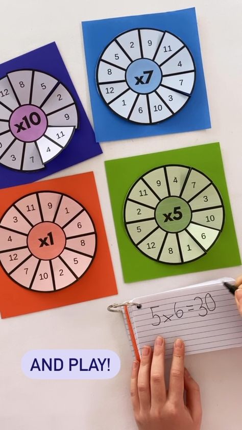 cintaandco on Instagram: MULTIPLICATION WHEELS you will find the FREE printables here: https://cintaandco.com/2020/09/16/times-tables-games-for-kids/… Maths Tables Project Ideas, Multiplication Table Printable Free, Multiplication Wheel, Times Tables Games, Number Crafts, Math Tables, Numeracy Activities, Multiplication Table, Times Tables