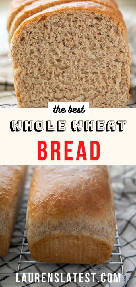 Whole Wheat Quick Bread, Easy Wheat Bread Recipes For Beginners, Amish Wheat Bread Recipe, Yeast Bread Recipes Easy, Whole Wheat Honey Bread Recipe, White Bread Recipe Homemade, Artistic Bread, Honey Wheat Bread Recipe, Homemade Wheat Bread