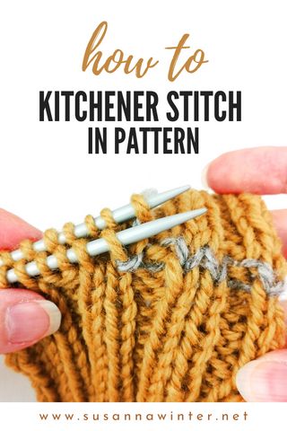 How to Kitchener Stitch in Pattern [Tutorial] Sock Recipe, Types Of Knitting Stitches, Knit Tutorial, Knit Techniques, Kitchener Stitch, Stitch Techniques, Craft Journal, Advanced Knitting, Knitting Help