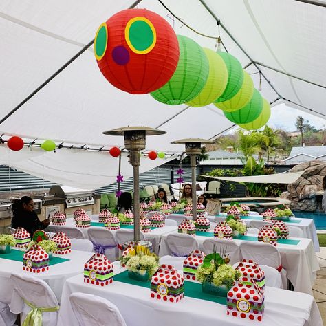 Very Hungry Caterpillar Birthday Party Decorations, Hungry Caterpillar Baby Shower Theme, Hungry Caterpillar Party Decorations, One Hungry Caterpillar Birthday, Hungry Caterpillar Food, First Birthday Theme Boy, Very Hungry Caterpillar Birthday Party, Caterpillar Birthday, Caterpillar Party