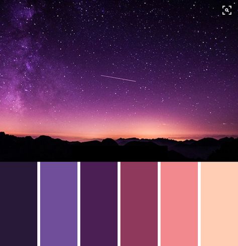 Purple Sky Color Palette Purple Indigo Color Palette, Dark Magic Color Palette, Color Palette Space Theme, Oil Slick Color Palette, Moonlight Palette, Magical Color Palette, Star Color Palette, Twilight Color Palette, Silence Glaive