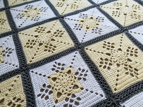 Victorian Lattice Square, Lace Crochet Pattern, Easy Crochet Shrug, Crochet Square Pattern, Crochet Skull Patterns, Crochet Quilt Pattern, Crochet Heart Blanket, Filet Crochet Charts, Crochet Blocks